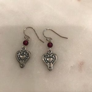 Silpada heart earrings. New!!